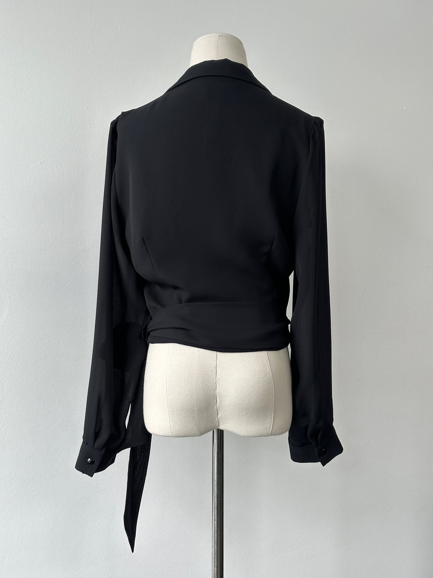 Vintage 1990s Wrap Top - M