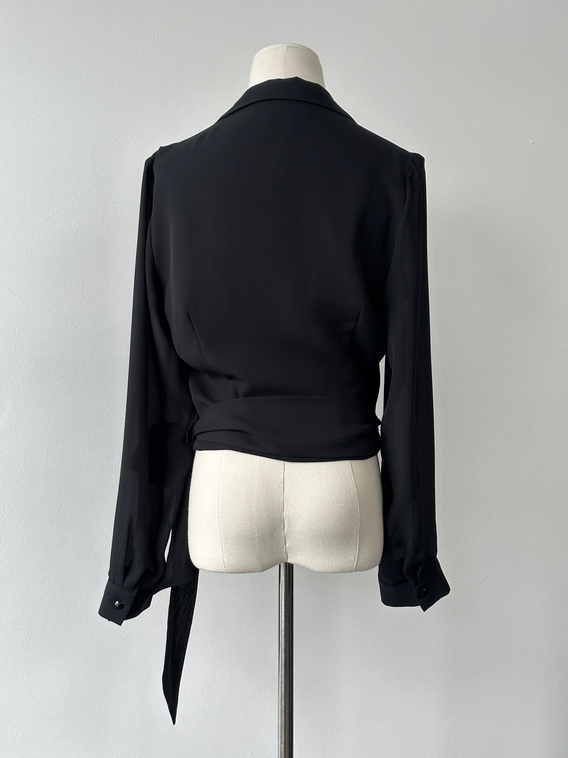 Vintage 1990s Wrap Top - M
