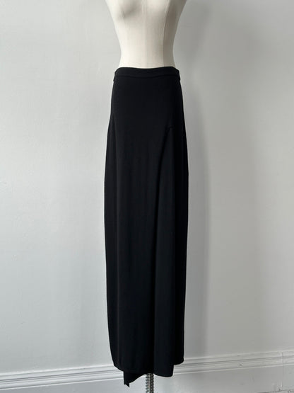 Italian Vintage 2000s Wool Cashmere Front Split Maxi Skirt - W28-30