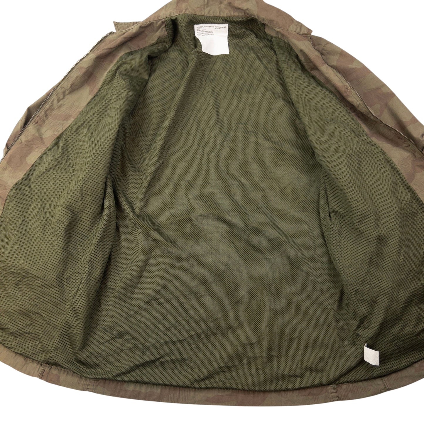 Vintage Stussy Camo Zip Up Jacket Size L