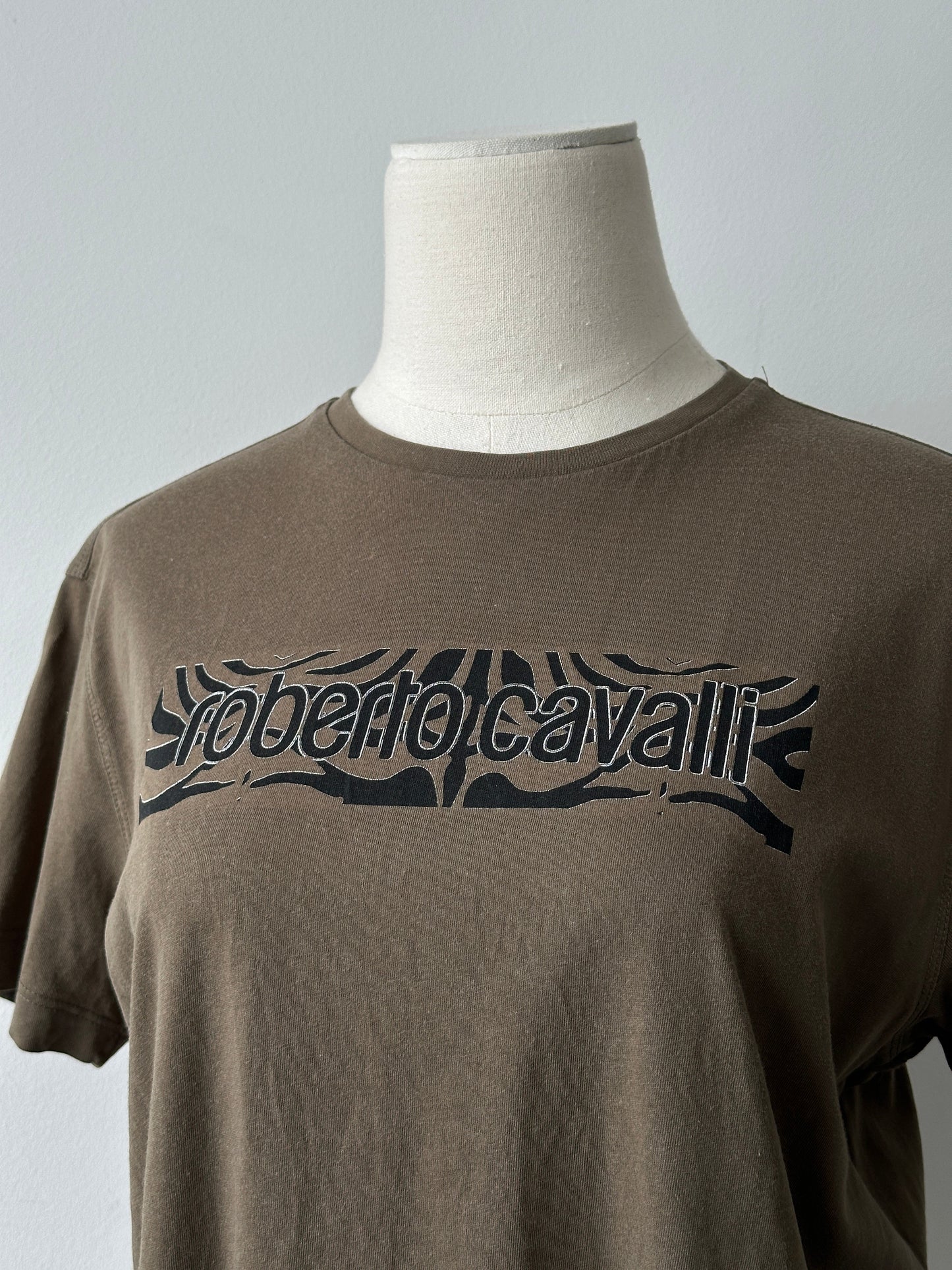 Roberto Cavalli 2000s Pure Cotton Logo Top - M