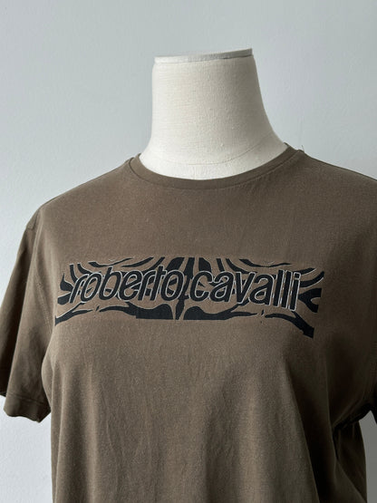 Roberto Cavalli 2000s Pure Cotton Logo Top - M