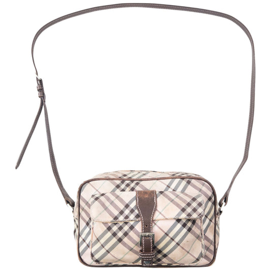 Vintage 2000s Burberry Blue Label Nova Check Crossbody Bag | O/S, Multicoloured