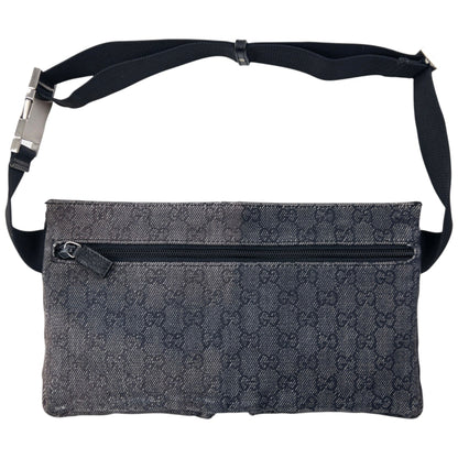 Vintage 2000s Gucci Monogram Crossbody Bag | O/S, Black