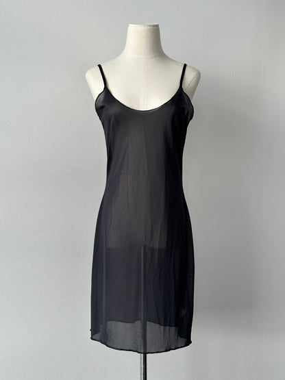 Italian Vintage 1990s Sheer Slip Dress - S-M