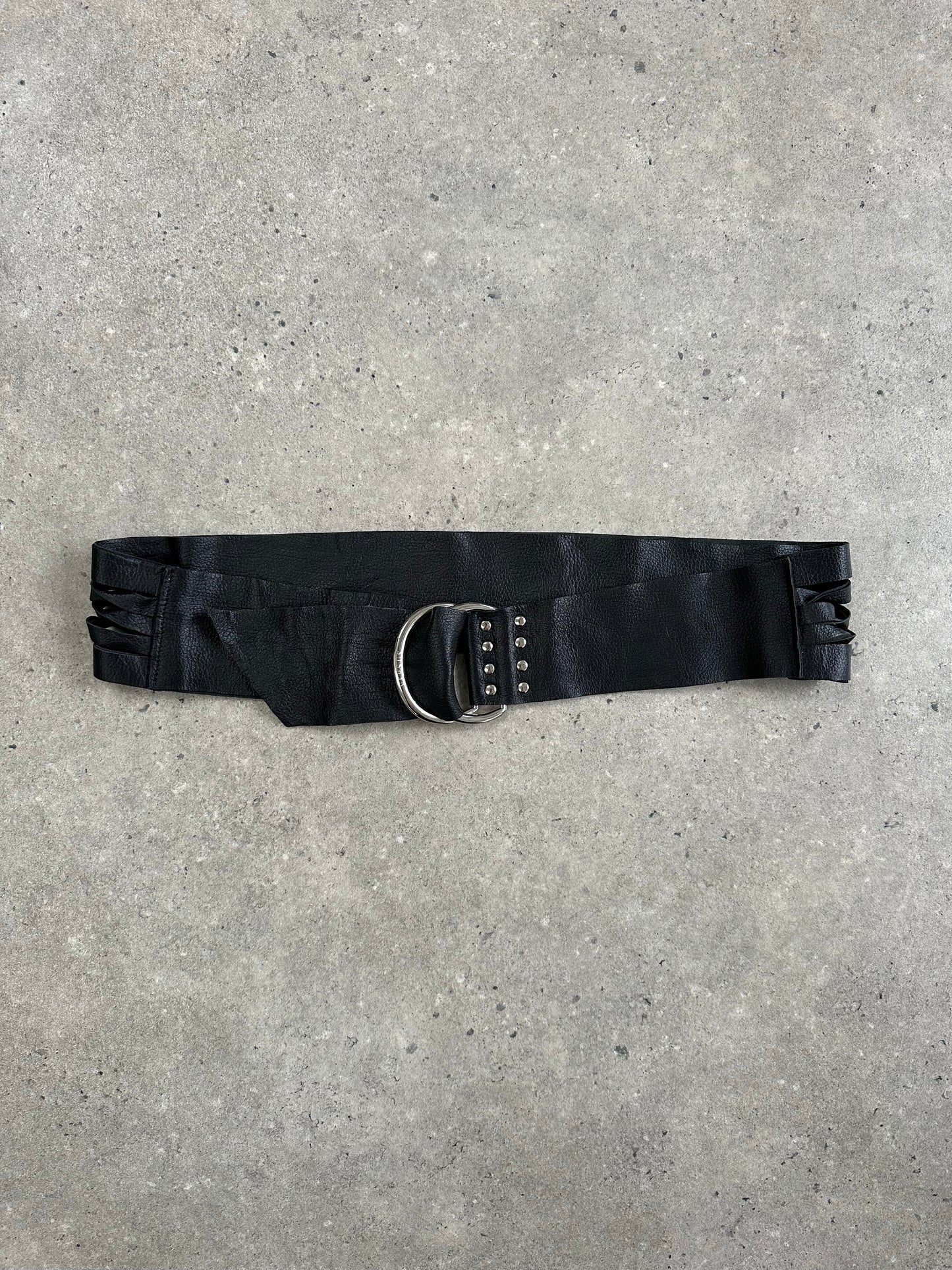 Gianni Versace Versus 1990s Leather Chunky Belt