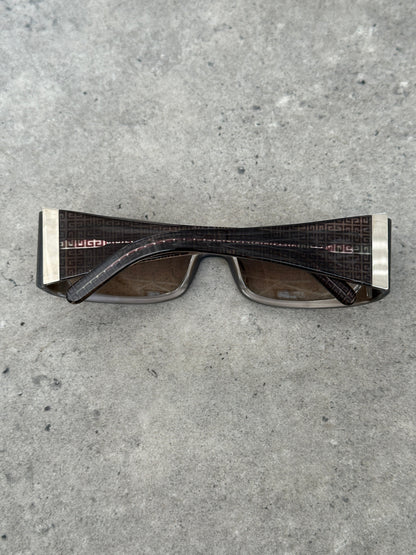 Givenchy 2000s Rectangular Monogram Sunglasses
