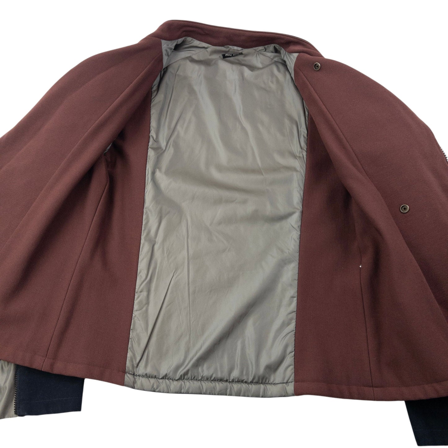 Vintage 1999 Miu Miu Asymmetric Zip Jacket Size M | Medium, Black