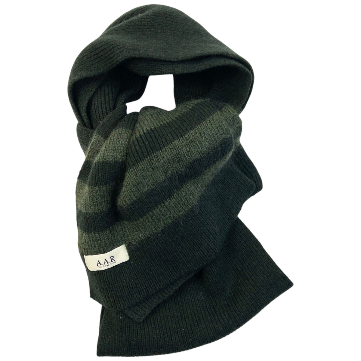 Vintage 90s Yohji Yamamoto A.A.R Long Wool Knit Scarf | O/S, Green