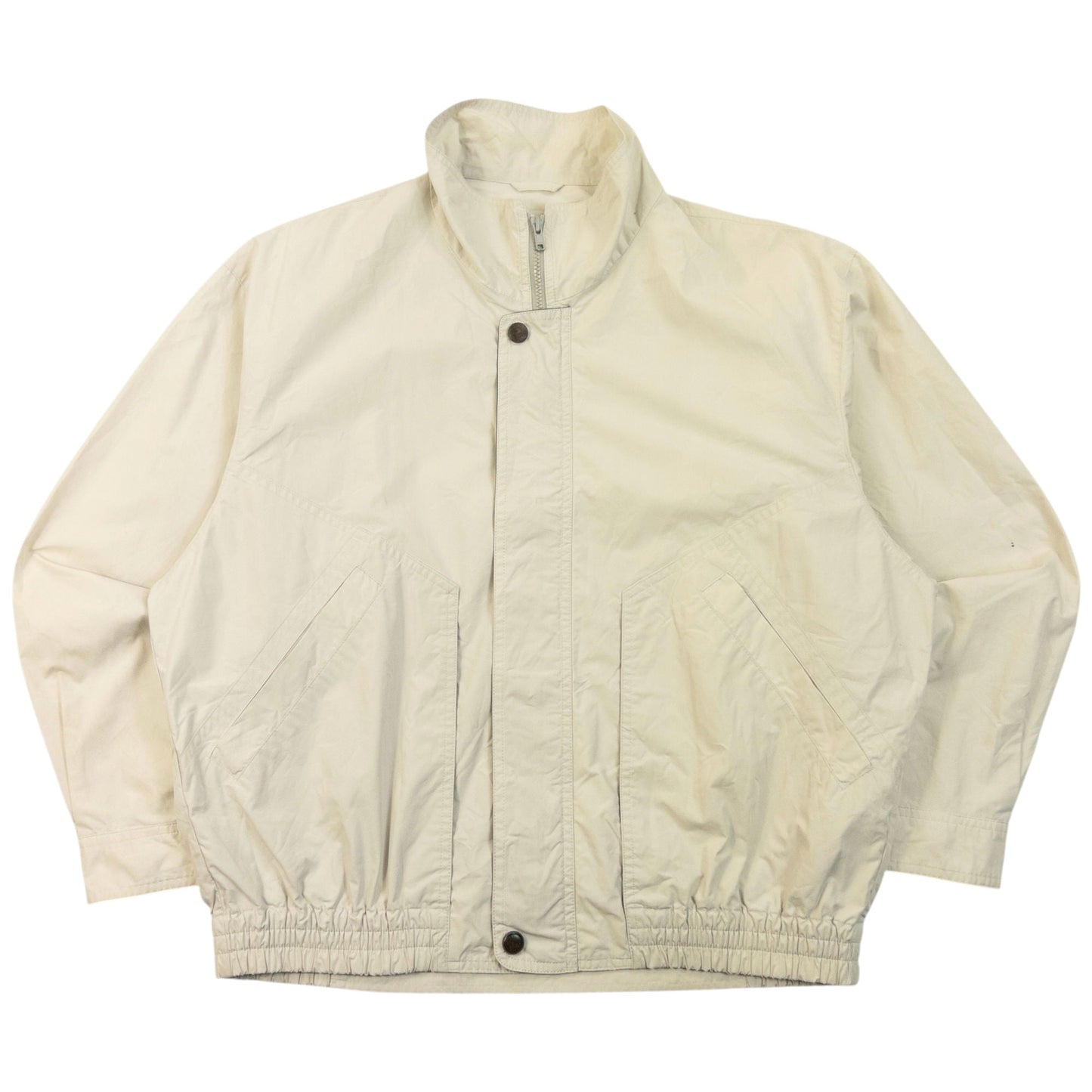 Vintage 90s Burberry Zip Up Jacket Size S | Small, White