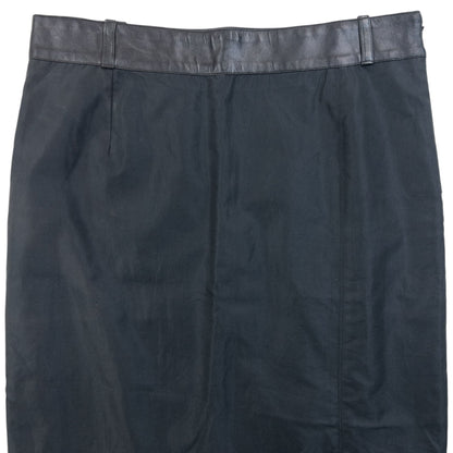 Vintage 90s Gucci By Tom Ford Leather Waist Skirt Womens Size W27 | W27, Black
