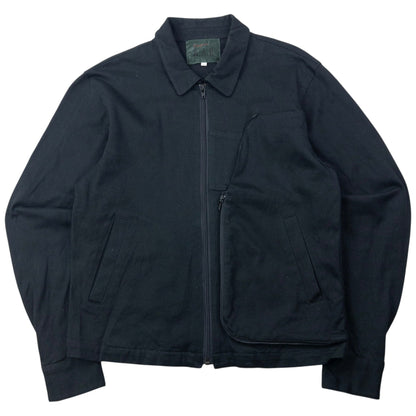 Vintage 90s Yohji Yamamoto D'Urban A.A.R Zip Pocket Jacket Size S | Small, Black