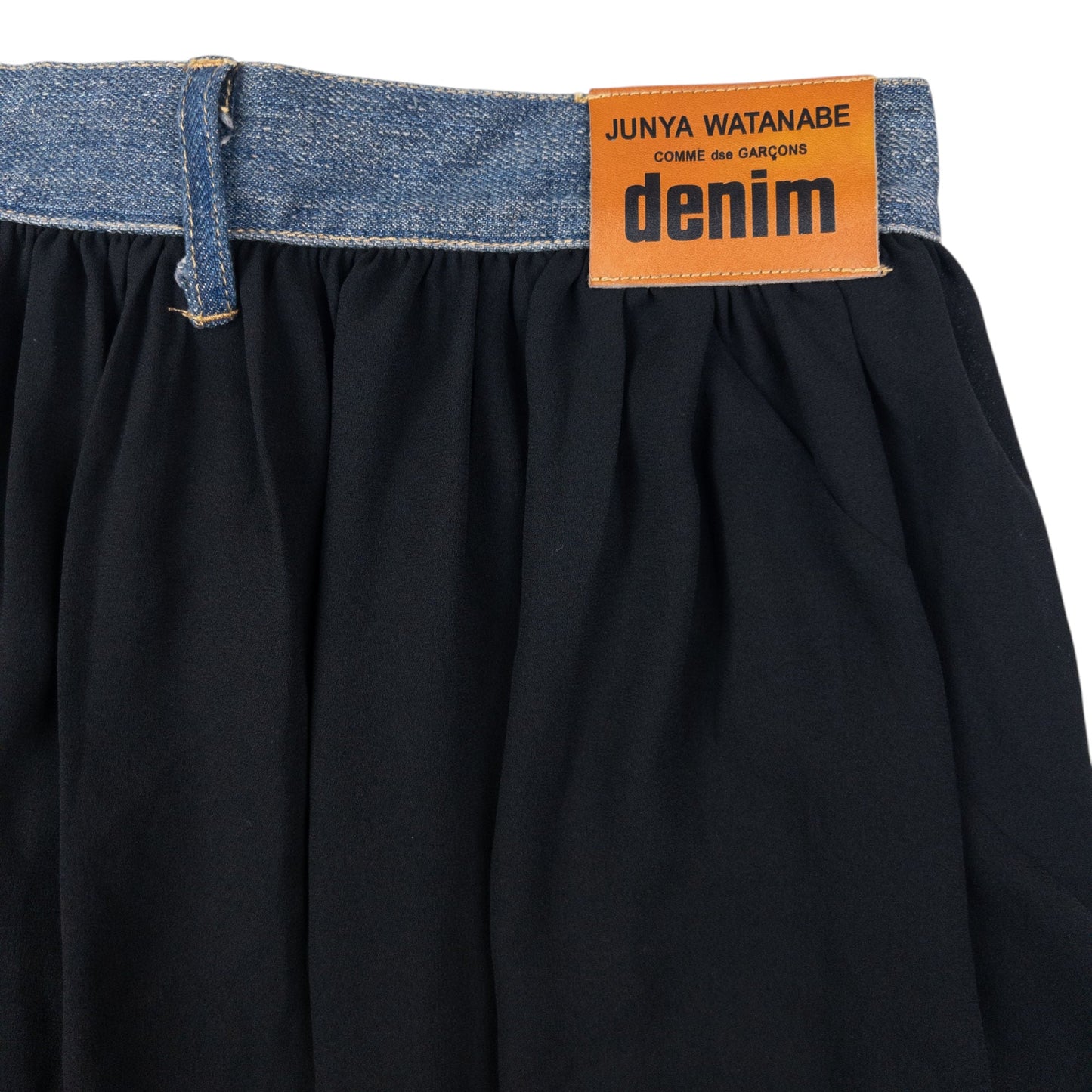Vintage Junya Watanabe X Comme Des Garçons Denim Contrast Skirt Womens Size W28