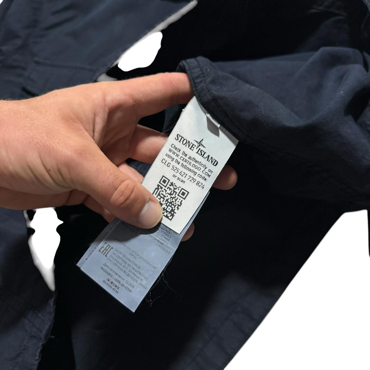 Stone Island Navy Ghost Overshirt | Large, Navy