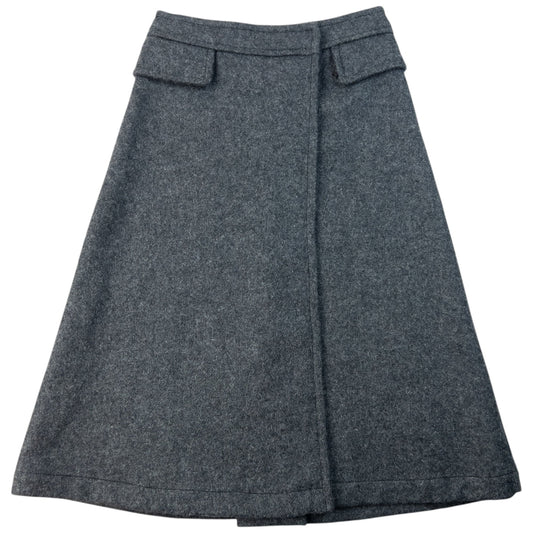Vintage 2000s Prada Sport Wool Wrap Skirt Womens Size W26 | W26, Grey
