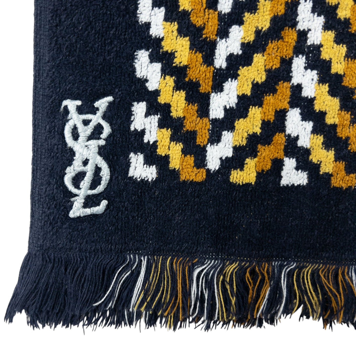 Vintage YSL Yves Saint Laurent Chevron Towel