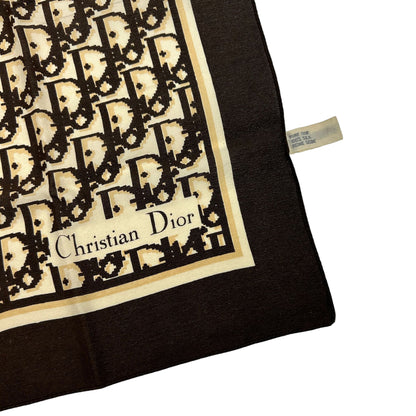 Vintage Christian Dior Monogram Silk Scarf