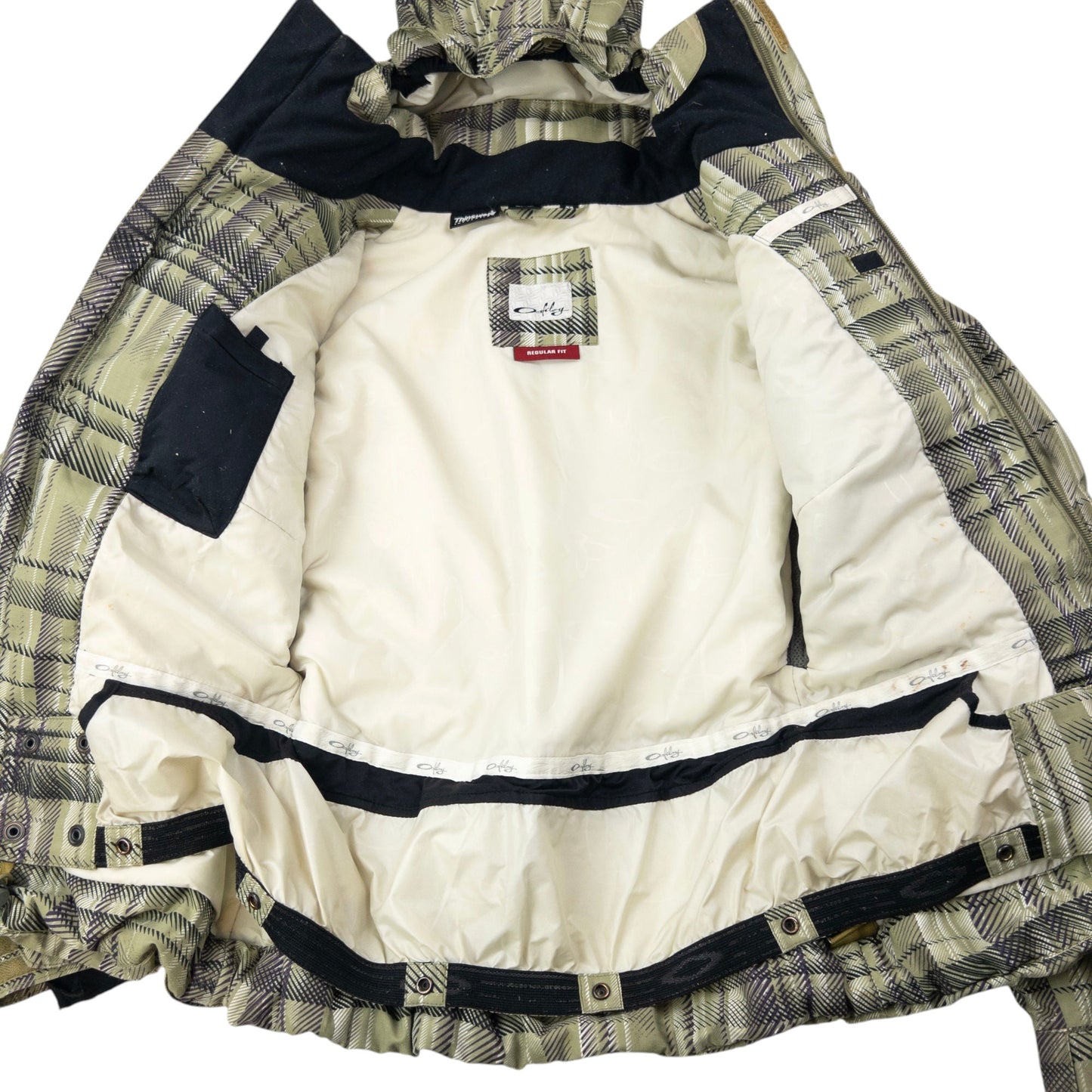 Vintage 2000s Oakley Pattern Zip Up Snowboarding Jacket Size XS | XS, Green