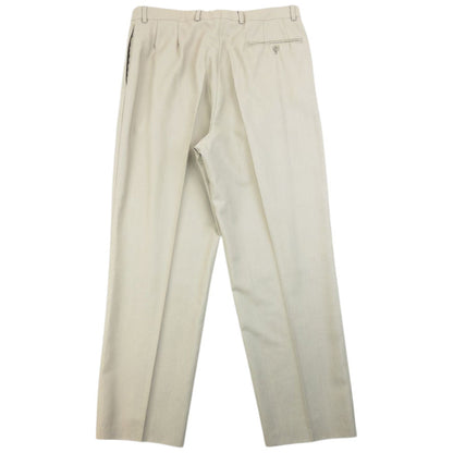 Vintage 90s YSL Yves Saint Laurent Jacket & Trousers Suit Set Size L | Large, Beige