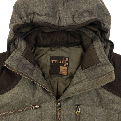 Vintage 2000s Marithe + Francois Girbaud Padded Wool Jacket Size M | Medium, Brown