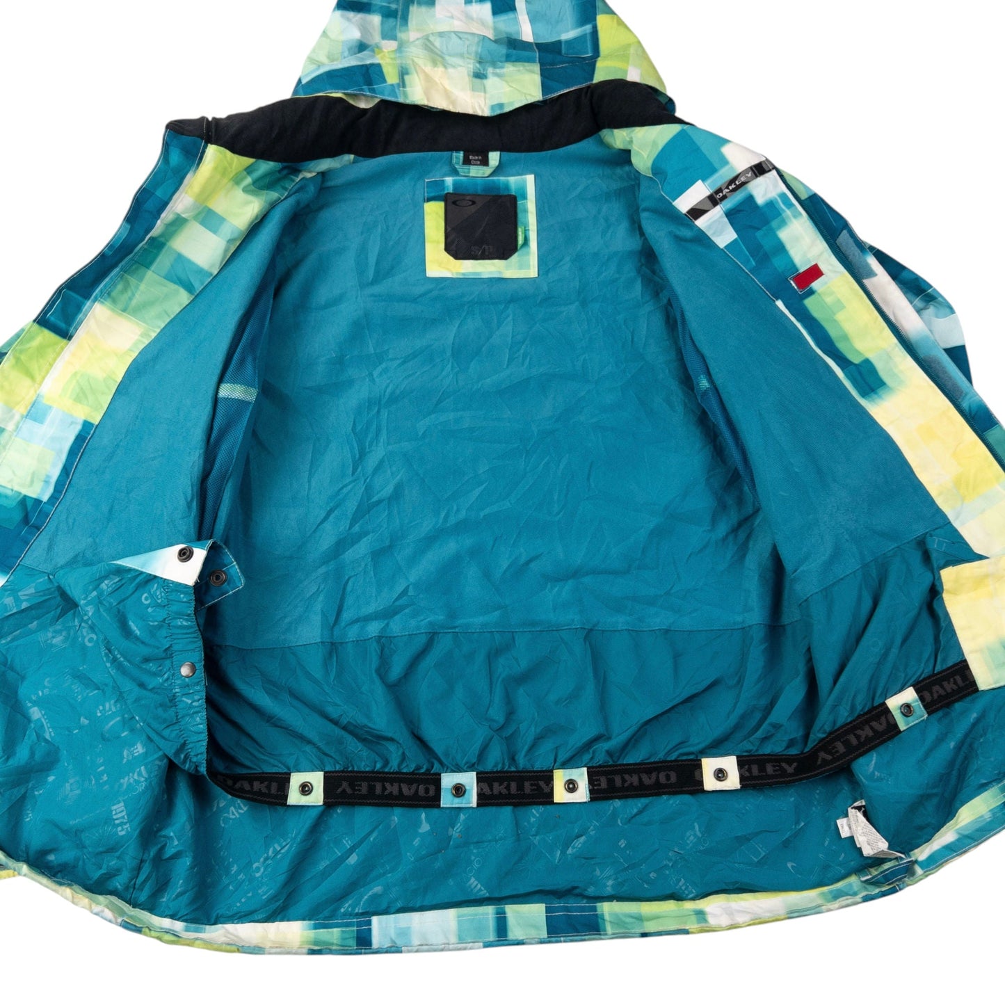 Vintage Oakley Geometric Zip Up Snowboarding Jacket Size S