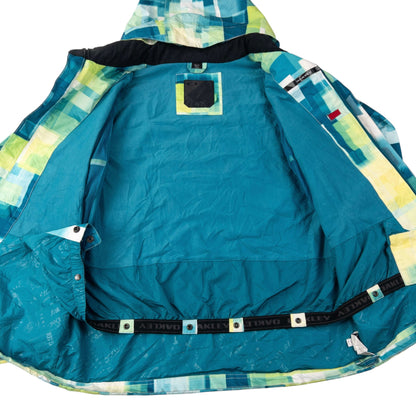 Vintage Oakley Geometric Zip Up Snowboarding Jacket Size S