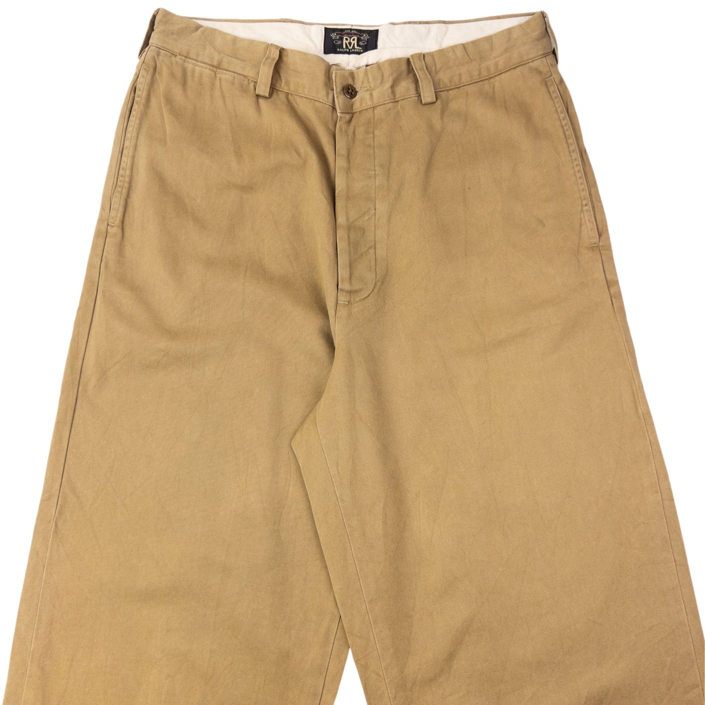 Vintage 2000s Ralph Lauren Double RL Trousers Size W30 | W30, Beige