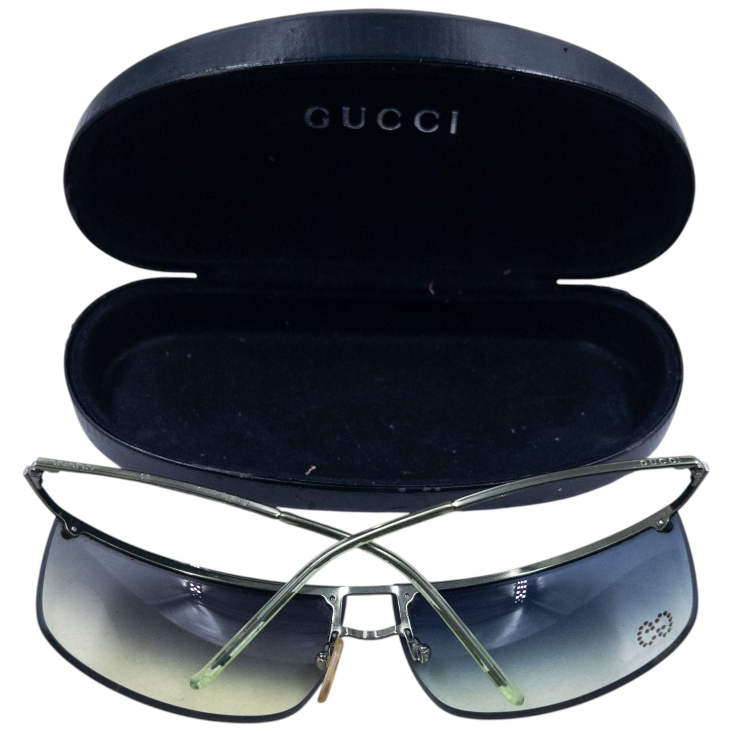 Vintage Gucci Diamonte Rimless Sunglasses