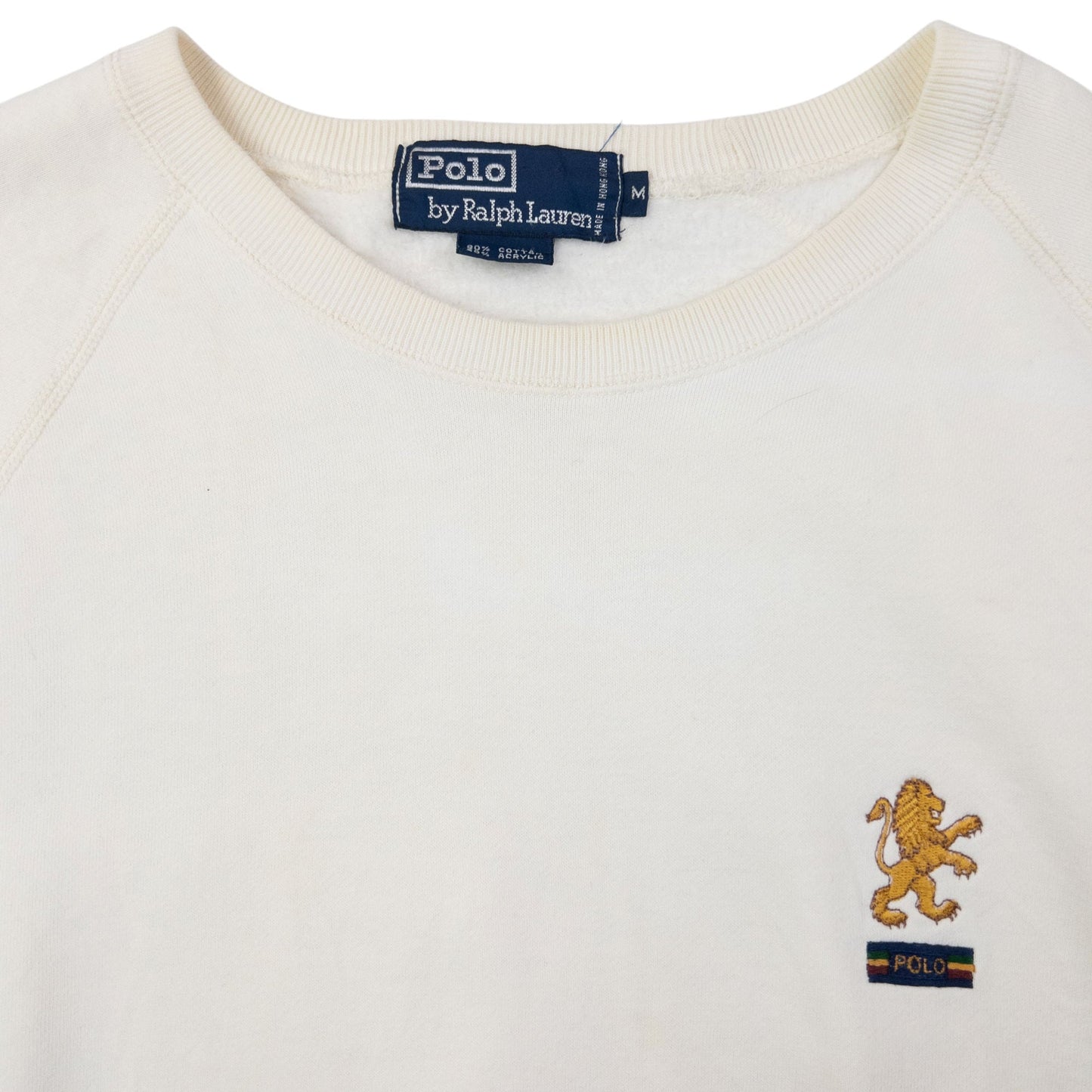 Vintage 90s Polo Ralph Lauren Lion Sweatshirt Size XL | XL, White