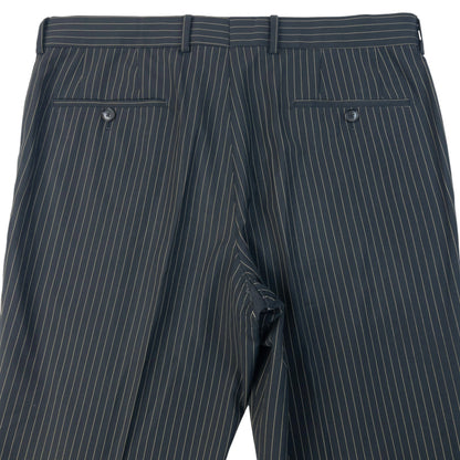 Vintage 2000s Hugo Boss Rossellini Movie Pinstripe Jacket & Trousers Suit Set Size XL | XL, Brown