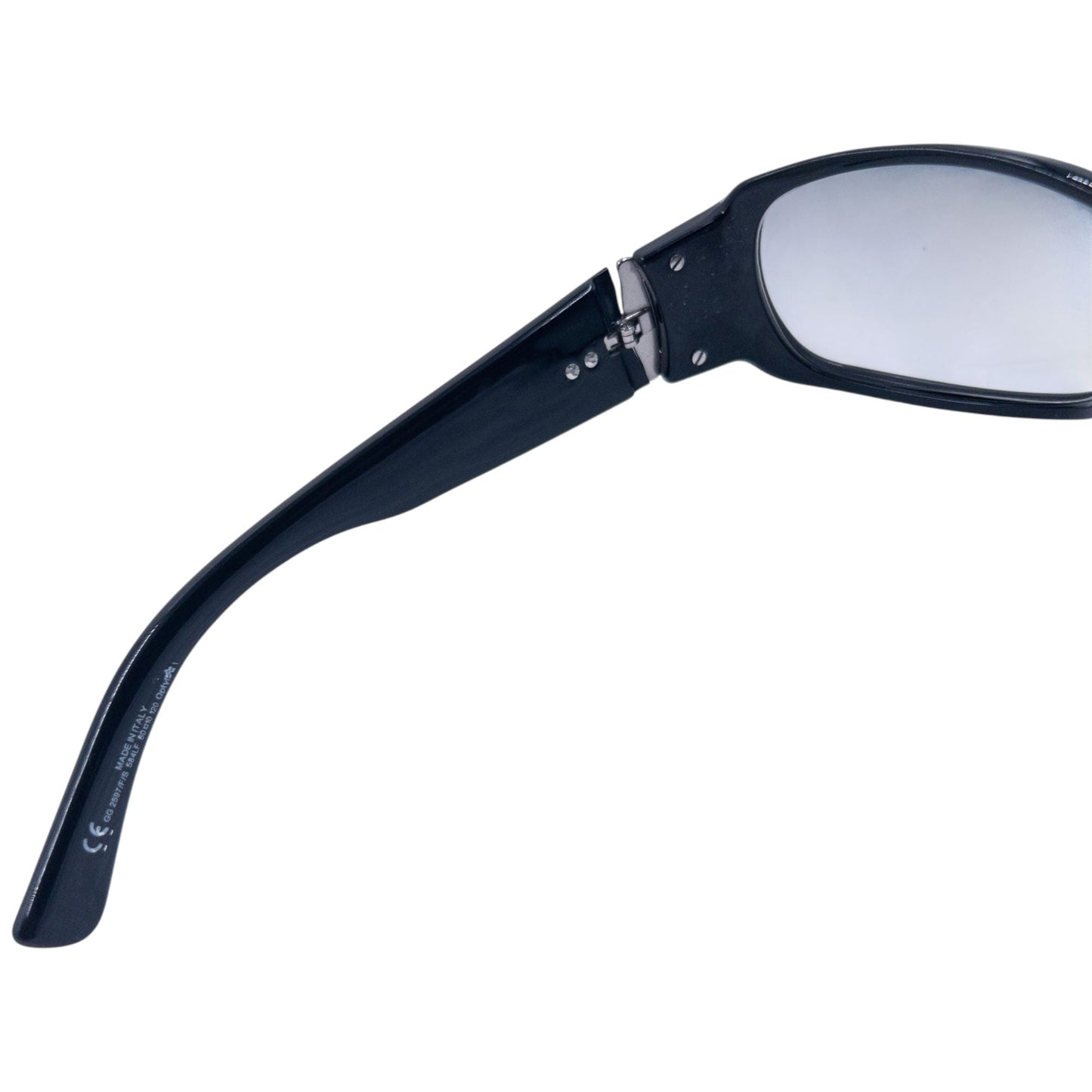 Vintage 90s Gucci Diamante Horse Bit Sunglasses | O/S, Black