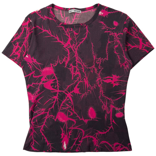 Vintage Issey Miyake Mesh Pattern T Shirt Womens Size M