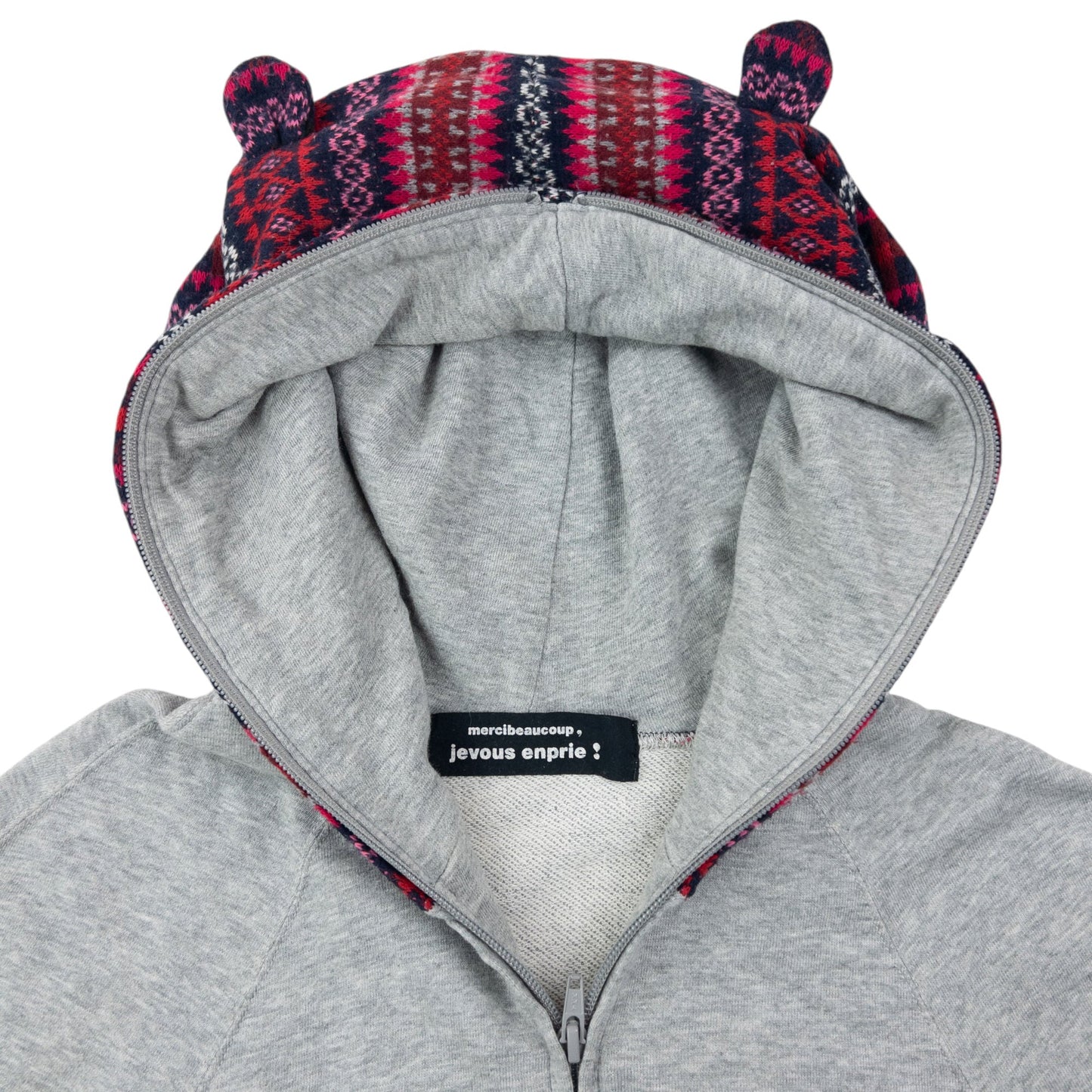 Vintage 2000s Mercibeaucoup By Issey Miyake Full Zip Ear Hoodie Size XS | XS, Grey