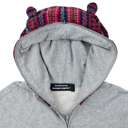 Vintage 2000s Mercibeaucoup By Issey Miyake Full Zip Ear Hoodie Size XS | XS, Grey
