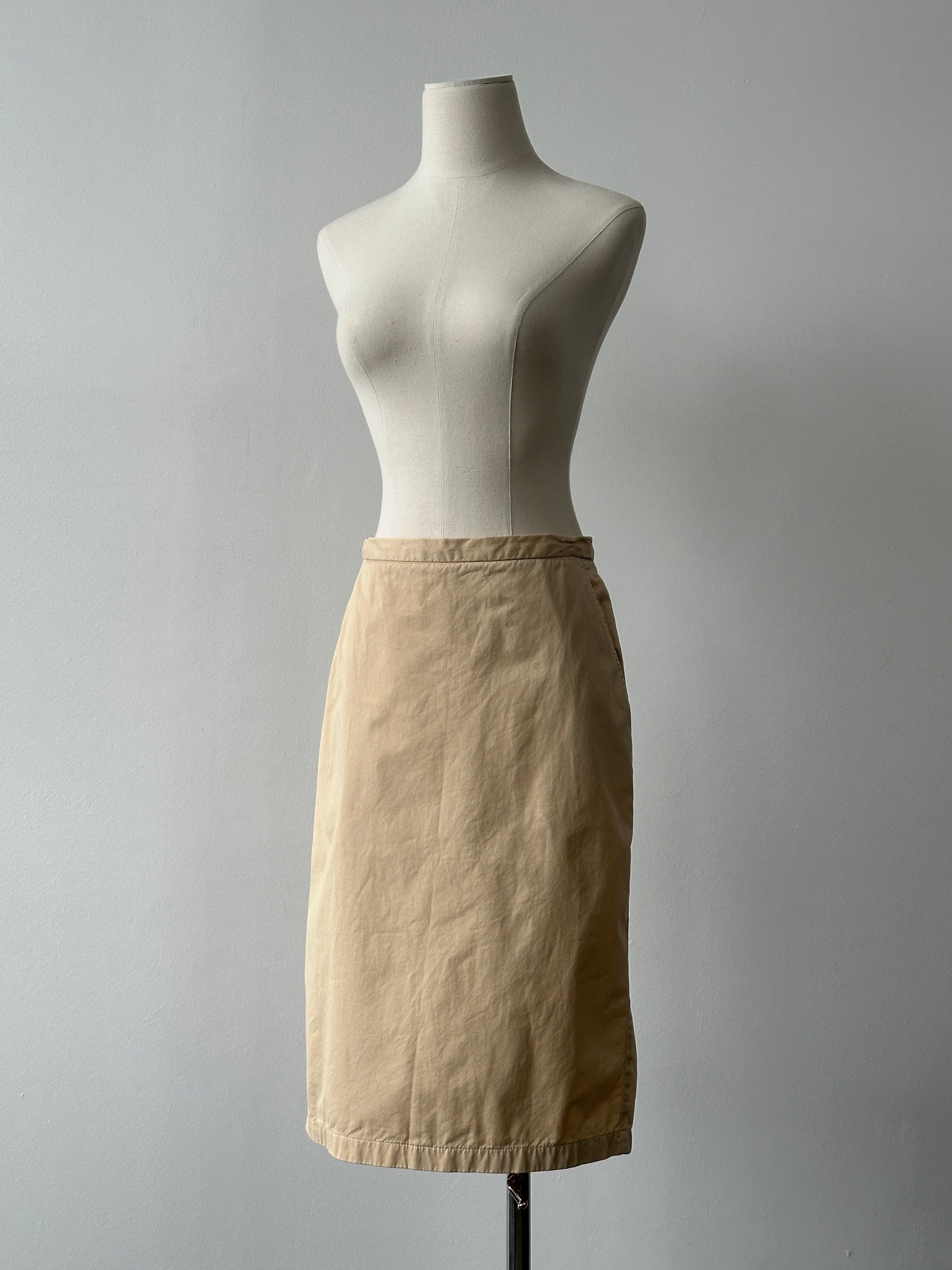 Iceberg 1990s Pure Cotton Midi Skirt - W28