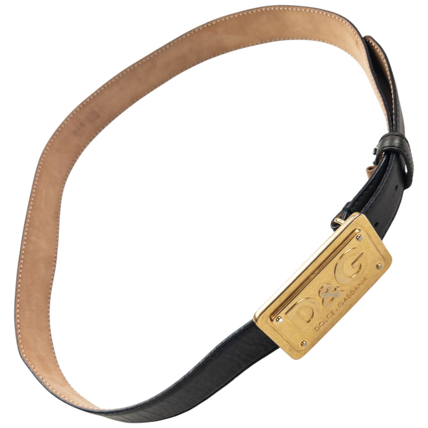 Vintage 2000s Dolce & Gabbana Leather Belt Size XL | O/S, Multicoloured