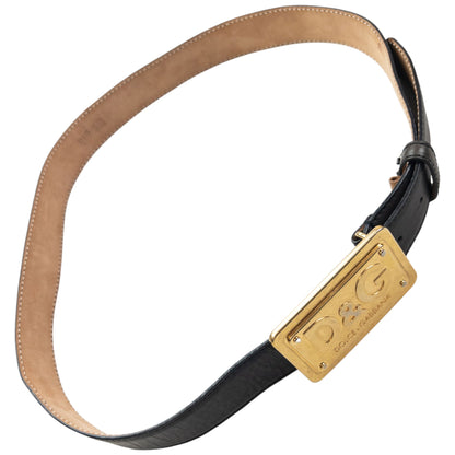 Vintage 2000s Dolce & Gabbana Leather Belt Size XL | O/S, Multicoloured