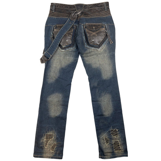 Vintage PPFM Distressed Denim Jeans Size W30