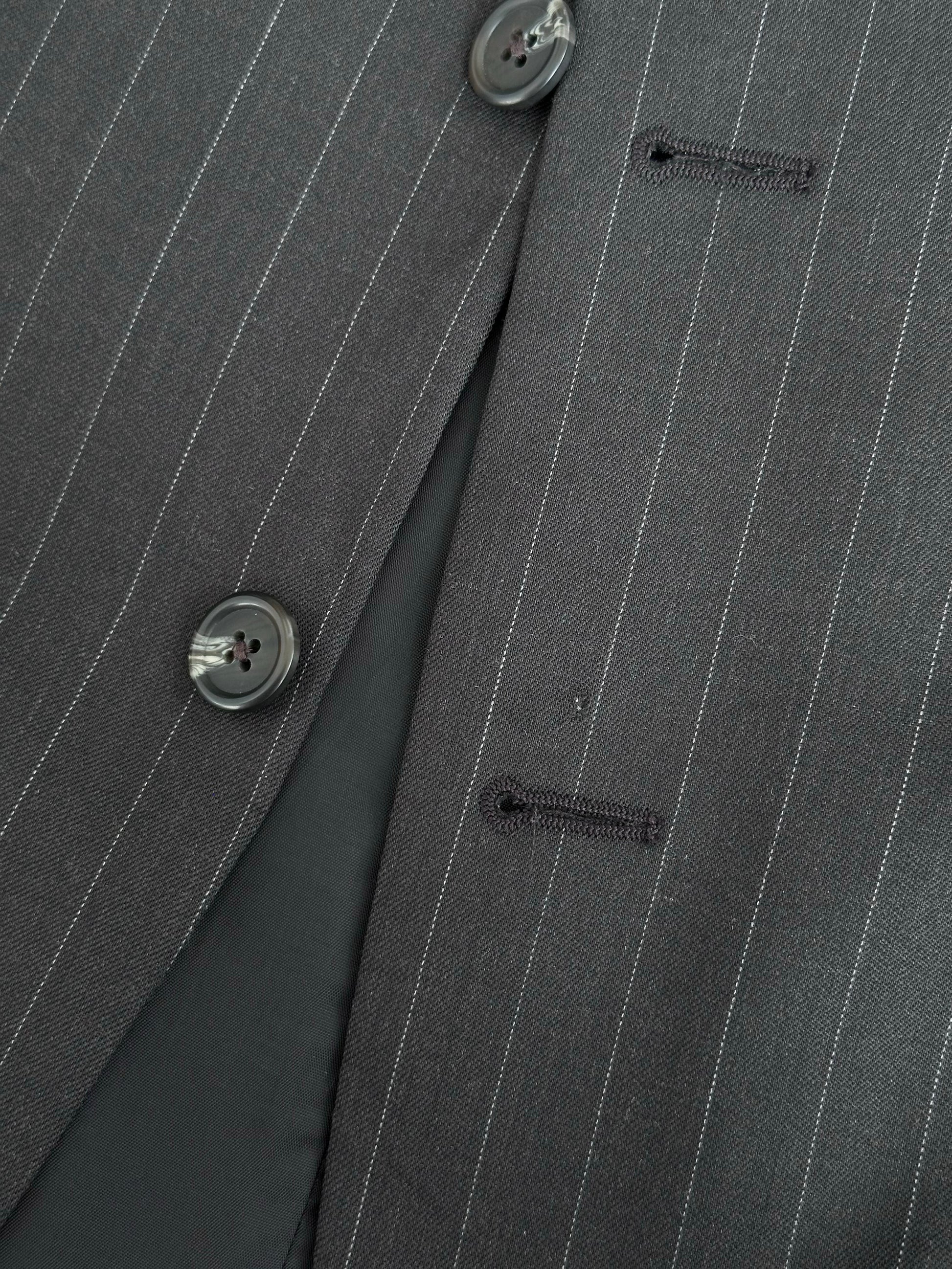 Ralph Lauren 1990s Pure Wool Striped Blazer - 44R