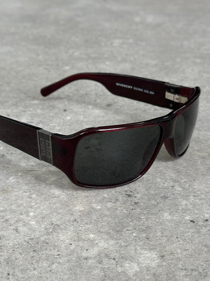 Givenchy 2000s Oversized Rectangle Logo Sunglasses