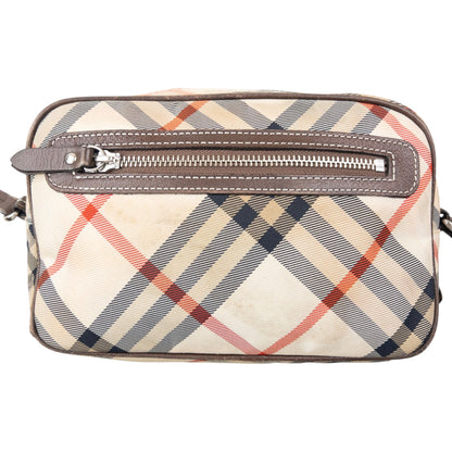 Vintage 2000s Burberry Blue Label Nova Check Crossbody Bag | O/S, Blue