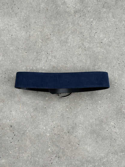 Vintage 2000s Suede D Ring Chunky Belt - W29-33