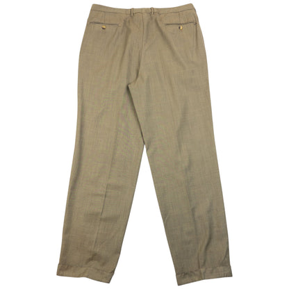 Vintage 90s Gucci Jacket & Trousers Suit Set Size XL | XL, Beige