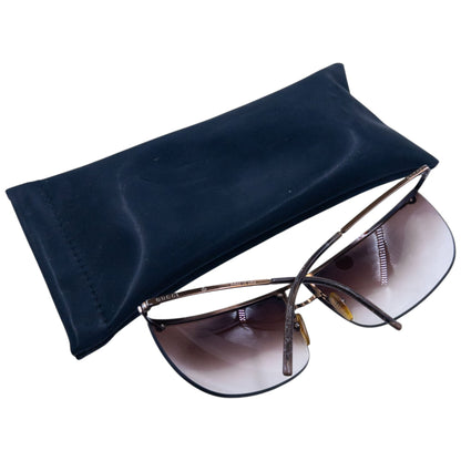 Vintage 2000s Gucci Rimless Sunglasses | O/S, Brown