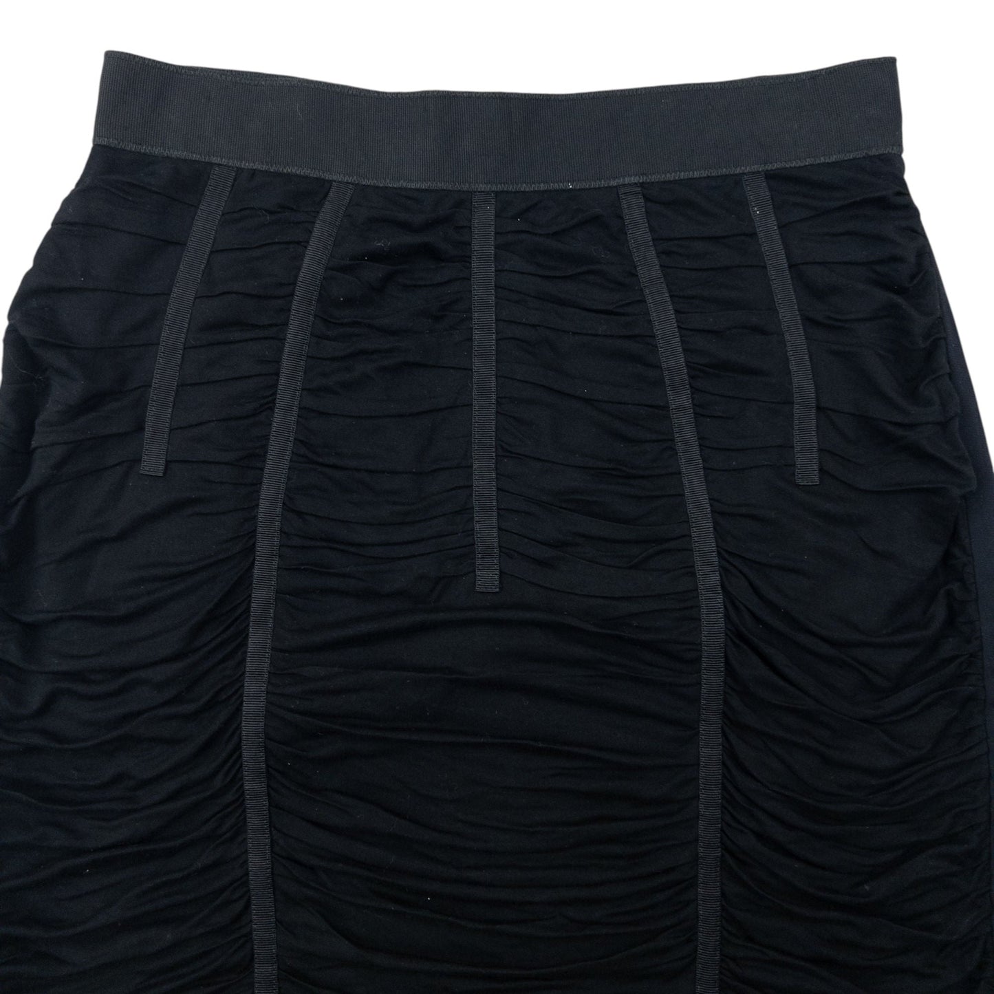 Vintage 2000s Dolce & Gabbana Ruched Skirt Womens Size W26 | W26, Black