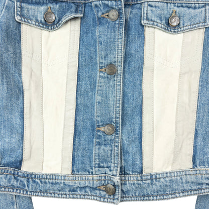 Vintage 2000s Armani Jeans Button Up Denim Jacket Womens Size M | Medium, Blue