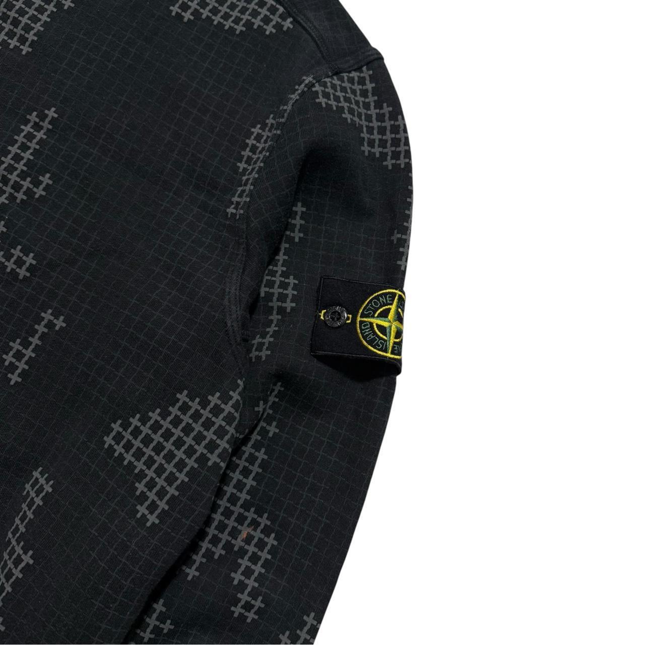 Stone Island Grid Camo Pullover Crewneck | Small, Camo
