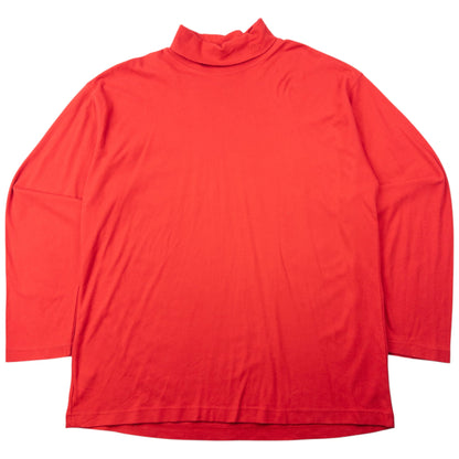 Vintage 90s Burberry Golf Long Sleeve Turtleneck T Shirt Size L | Large, Red