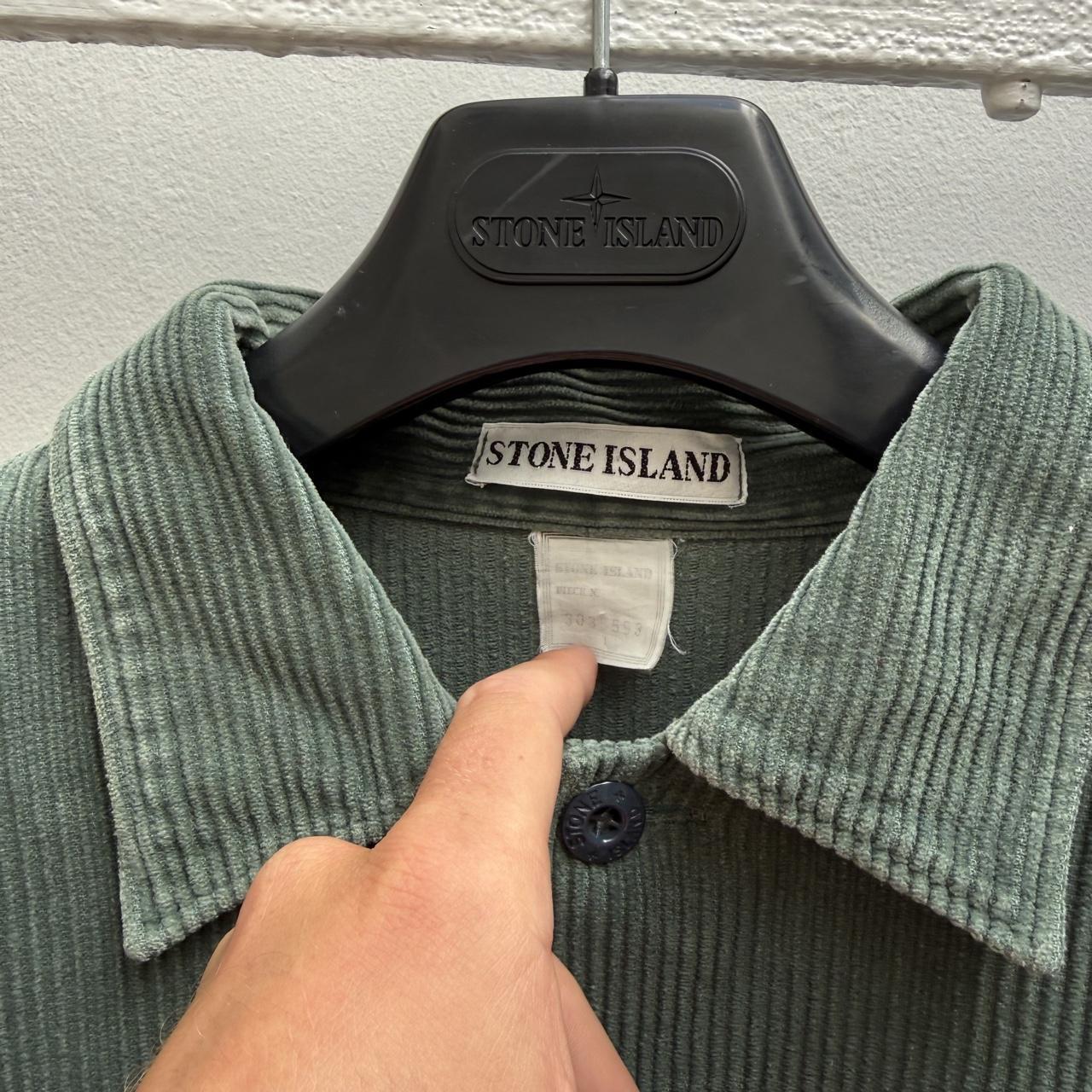 Stone Island 1995 Jumbo Corduroy Over Shirt (XL) | Extra Large, Green