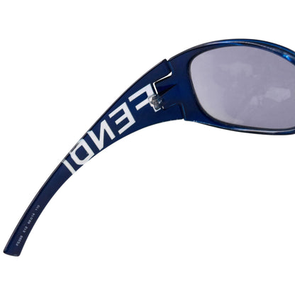 Vintage 90s Fendi Oversized Sunglasses | O/S, Blue
